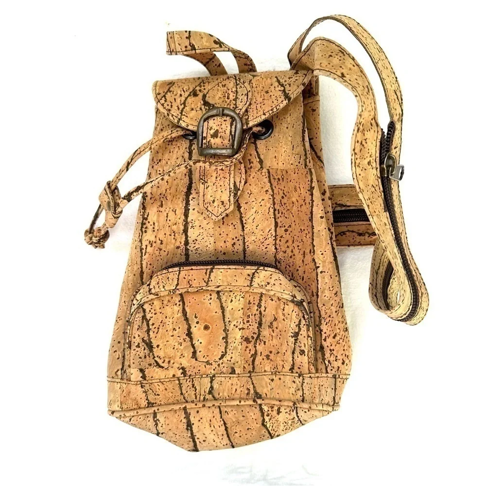 Cork Backpack Small Vegan Leather Backpack 100% Vegan